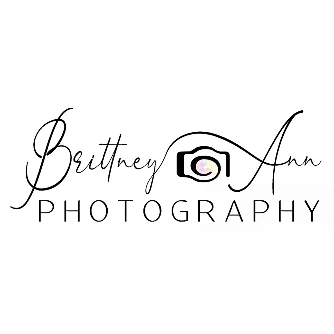 Brittney Ann Photography logo with camera icon